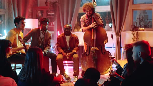 Musicians Speaking with Audience after Concert alt