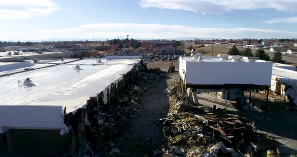 Destruction of a shopping mall in Greeley Colorado. alt