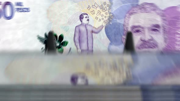 Colombia Pesos money counting machine down loop alt