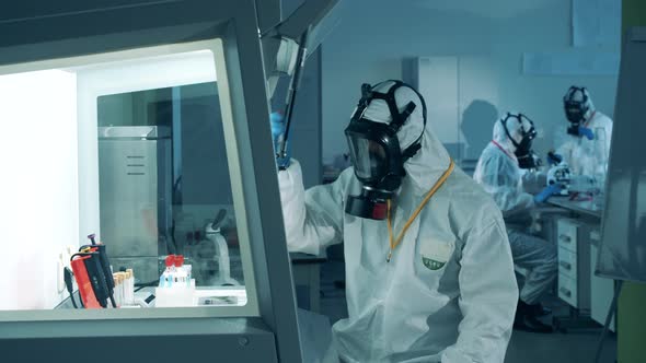 lab hazmat suit