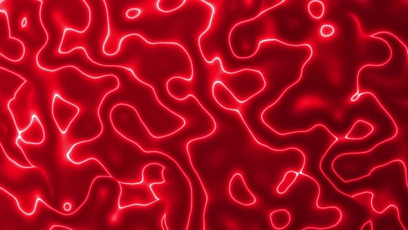 Abstract red color glowing Psychedelic Liquefied.  Vd 651 alt