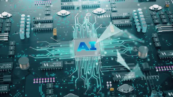 Artificial Intelligence Cpu Digital Circuit
