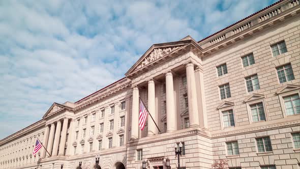 U.S. Department of Commerce - Herbert Hoover Building - Washington, DC - Time-lapse alt