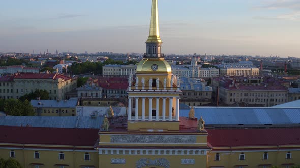 Aerial Flight Over Admiralty St.Petersburg 184 alt