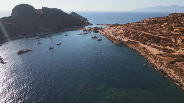 Boats and Yachts on Turquoise Mediterranean alt