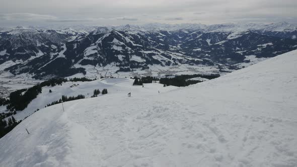 Kitzbuhel ski resort in Austria alt
