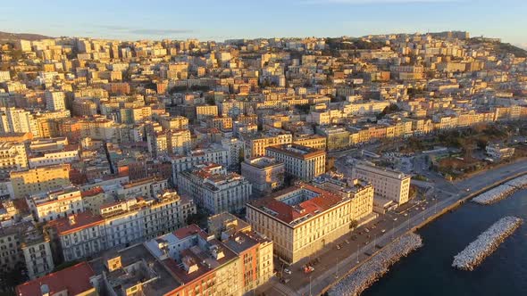 Aerial View of Naples. Italy