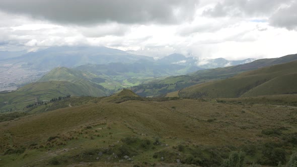 Pan left of hills