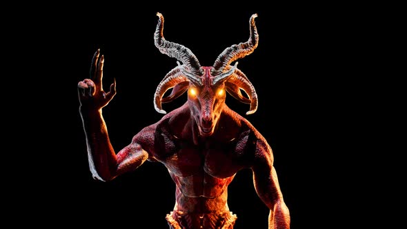 Goat Demon Baphomet VJ Loop alt