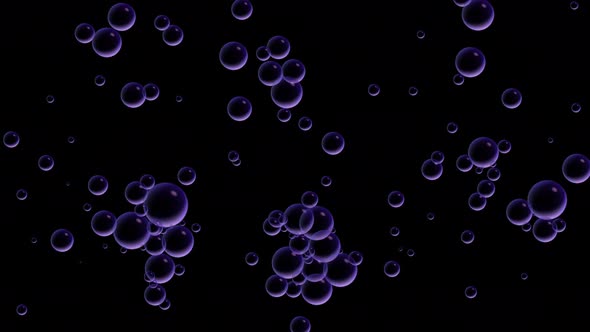 Oil purple drops moving in water alt