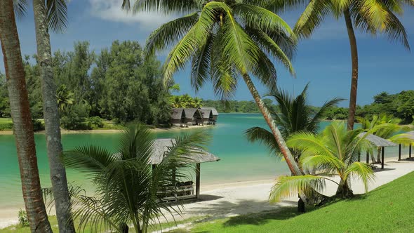 Tropical resort life in Vanuatu, Port Vila, Efate Island