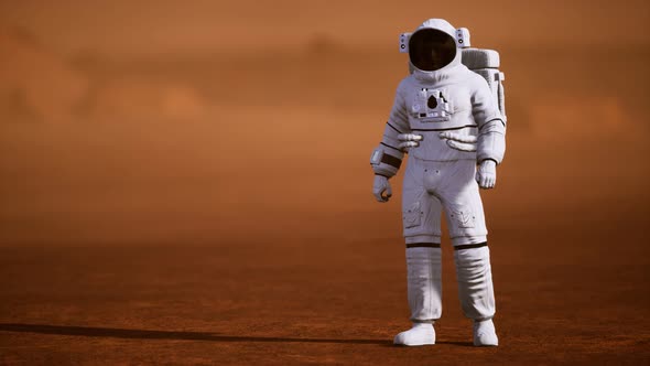 Astronaut on Mars Surface alt