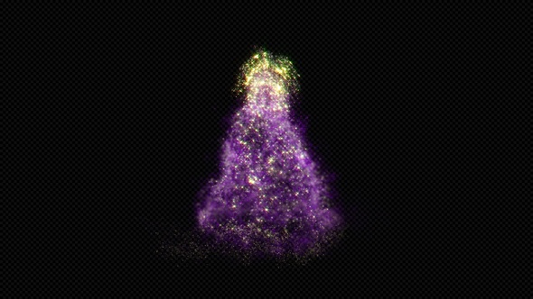 Christmas Particles Tree with Alpha