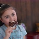 Cute Little Girl Eating Ice Cream - VideoHive Item for Sale