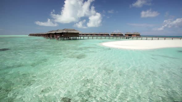 Lagoon With Water Bungalows