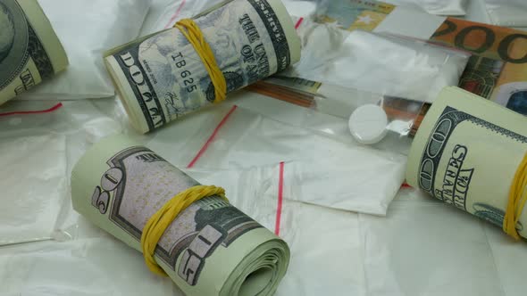 Dirty Money Profits From The Sale Of Cocaine And Narcotic Tablets alt