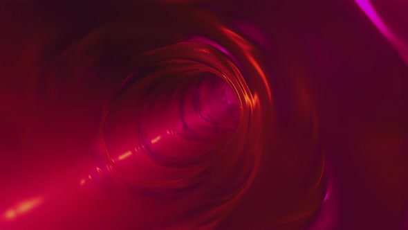 Red Golden Tunnel Tunnel Flight Scifi Pharynx or Intestines or Veins of Alien or Predator alt