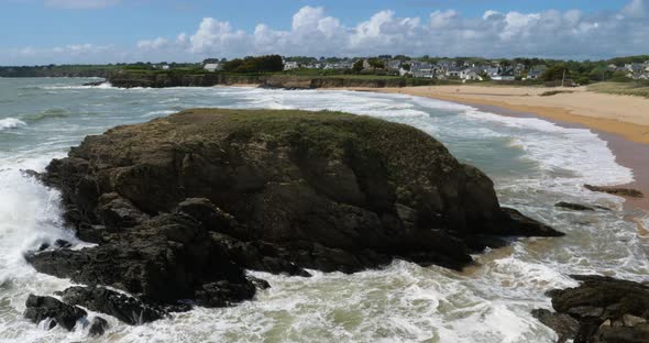 Le Pouldu, Finistere department, Brittany, France alt