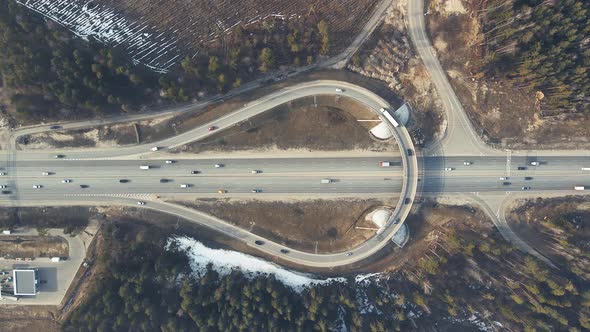 Traffic Roundabout Aerial View alt