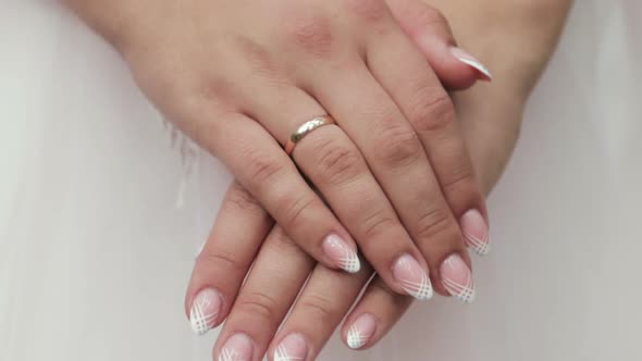 Bride's Hands with Ring