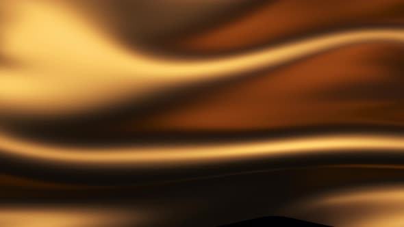 Waving Gold Silk Fabric alt