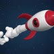Cartoon Rocket In Space 03 - VideoHive Item for Sale
