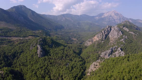 Scenery of Mountains Covered with Deep Forests alt