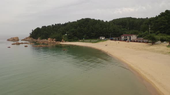 4K Aerial Drone Footage View of East Sea alt