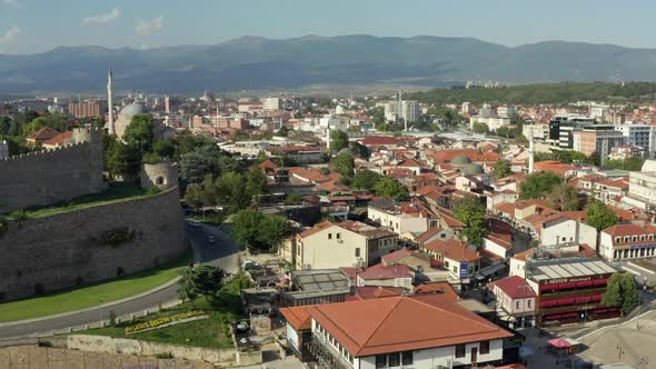 Arial Shot Skopje Macedonia alt