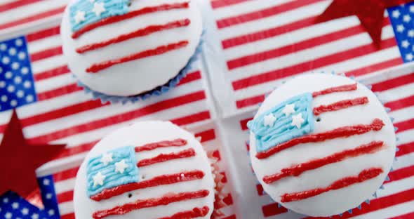 Close-up of decorated cupcakes alt