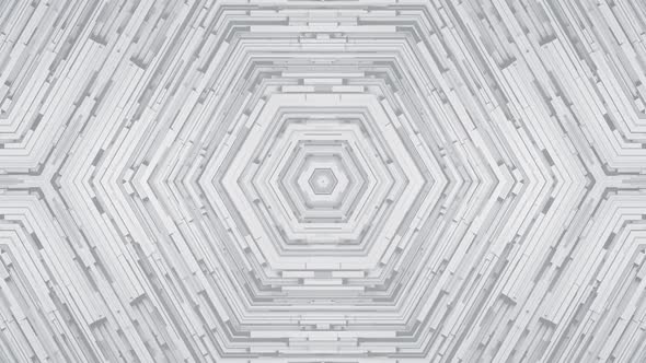 Hexagonal White Abstract Background