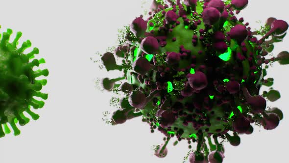 Coronavirus (COVID-19) medical animation.  alt