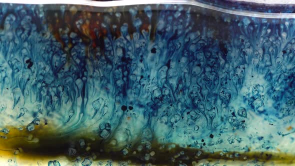 Many Blue Crystals Dissolve In Dirty Water