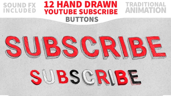 Subscribe Youtube Sketch Buttons