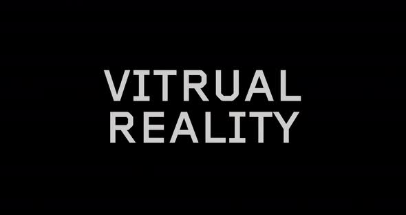 Virtual reality modern glitch concept