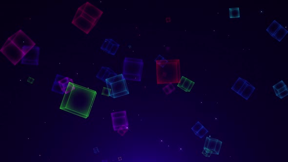 Space Colorful Cube alt