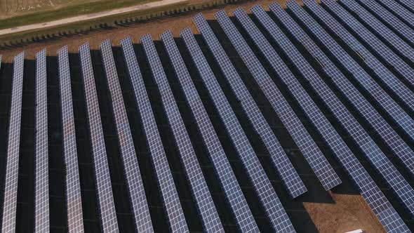 Solar Panel Farm Aerial 1