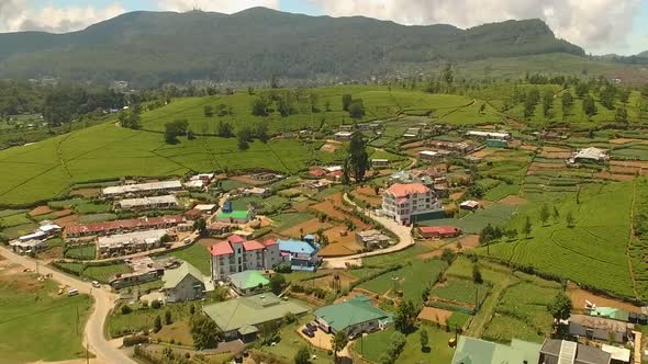 Flying Over Nuwara Eliya Plantations alt