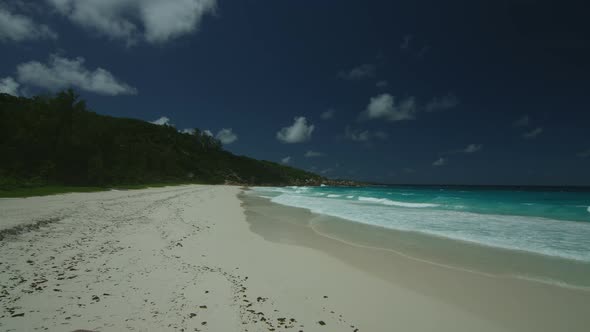 Deserted Sandy Beach of Tropical Island