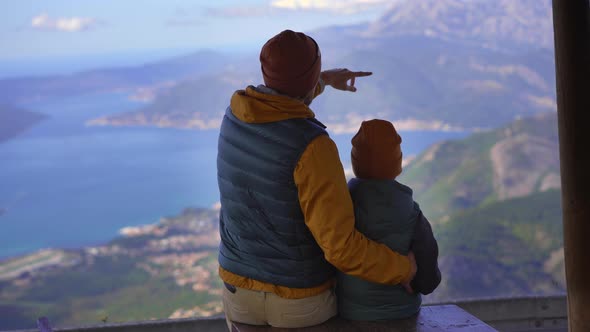 A Father and Son Travel in Montenegro in Autumn alt