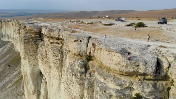 Aerial View of White Rock Crimean Peninsula alt