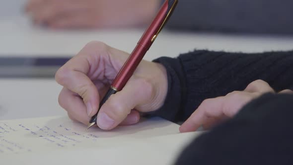 Writing With Pen alt