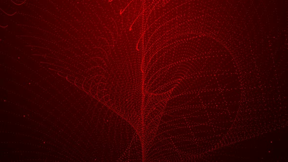 Amazing Red Color New Digital Particle Line Animated Background alt