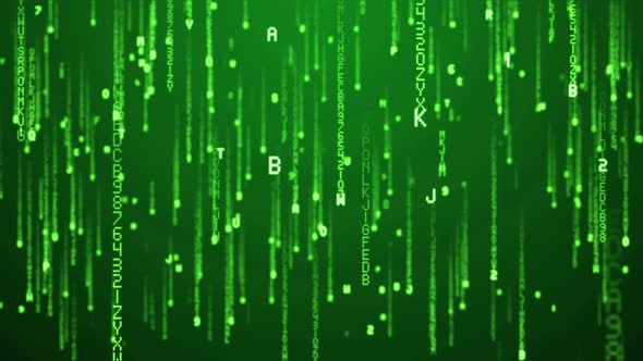 Falling Digital Hacker Matrix 4K alt