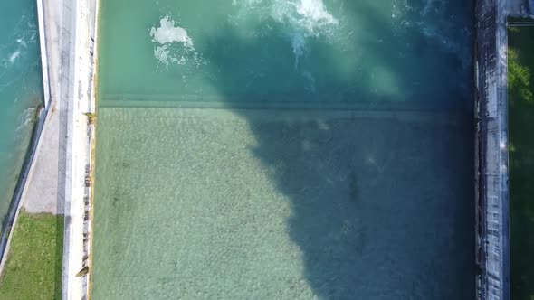 Flying over the River Dam alt