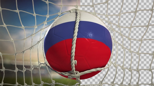 Soccer Ball Scoring Goal Day Frontal - Russia