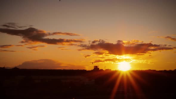 Urban Sunset Timelapse