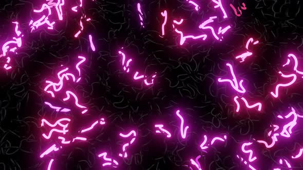 Multicolored Flashes of Light Bulbs of Unusual Shapes alt