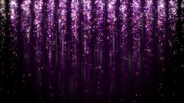 Abstract Purple and Red Particle Confetti and Glitter Rain alt