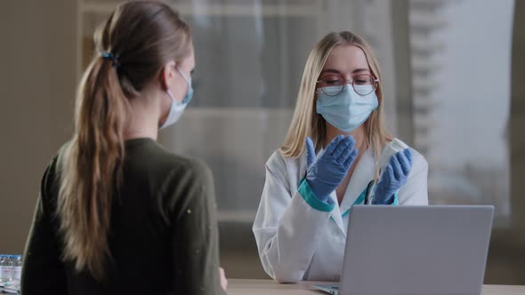 Caucasian Doctor Practitioner Specialist Medical Nurse Therapist Cardiologist Gynecologist Woman in alt